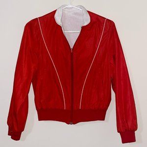 Vintage Red Bomber Jacket